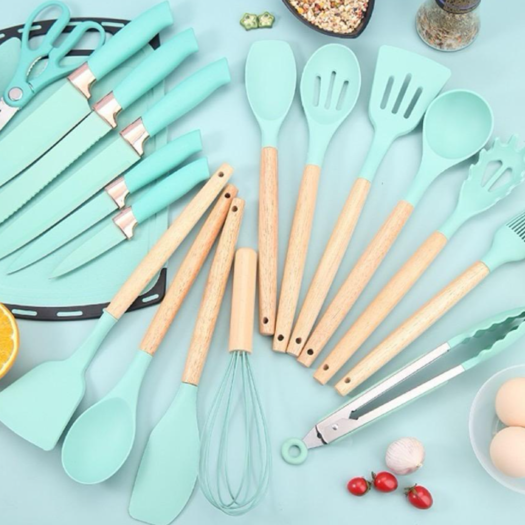 Set de Utensilios de Cocina con 19 Piezas