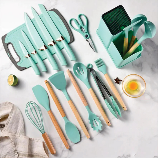 Set de Utensilios de Cocina con 19 Piezas